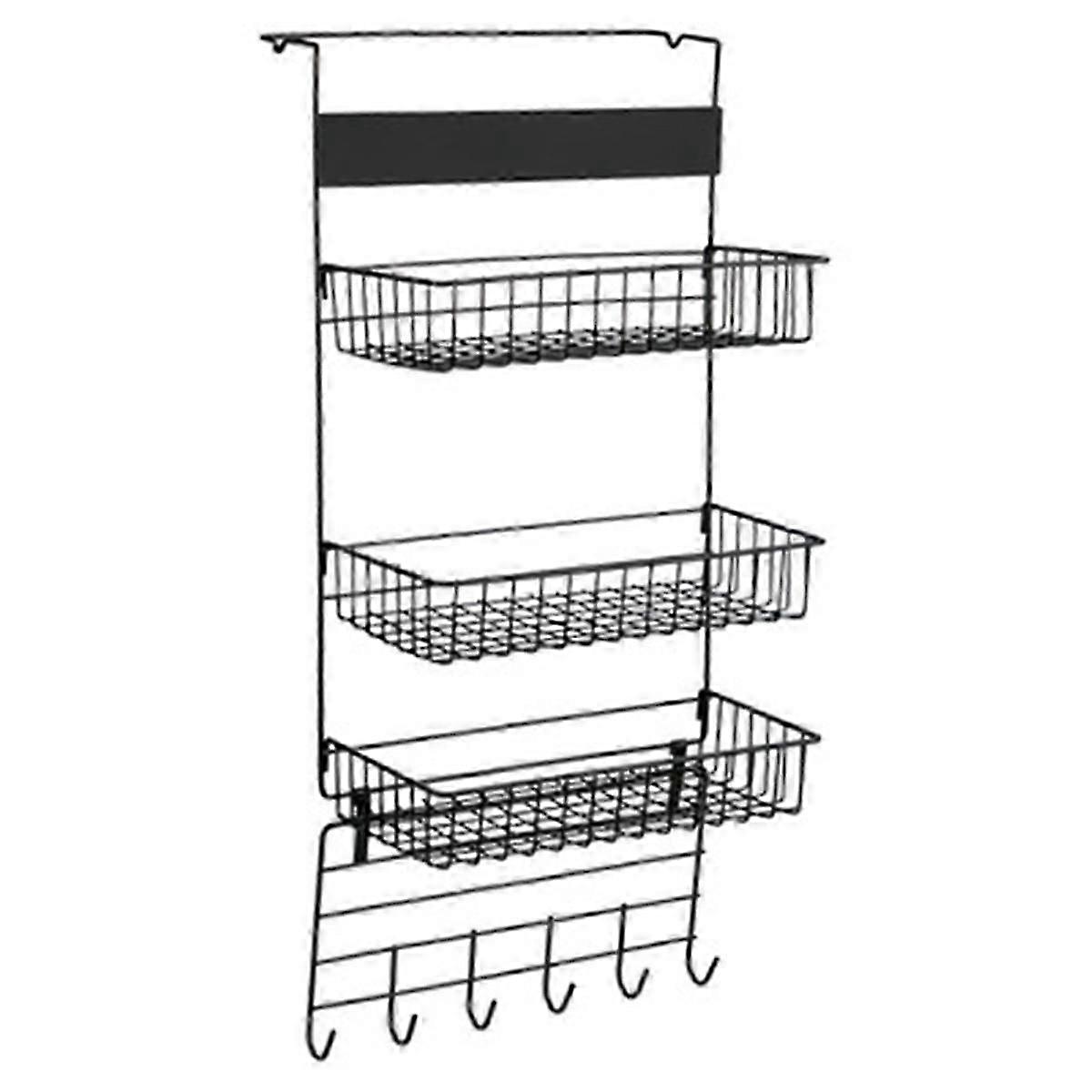 2025 Refrigerator side wall storage bracket, multifunctional kitchen multi-layer storage rack