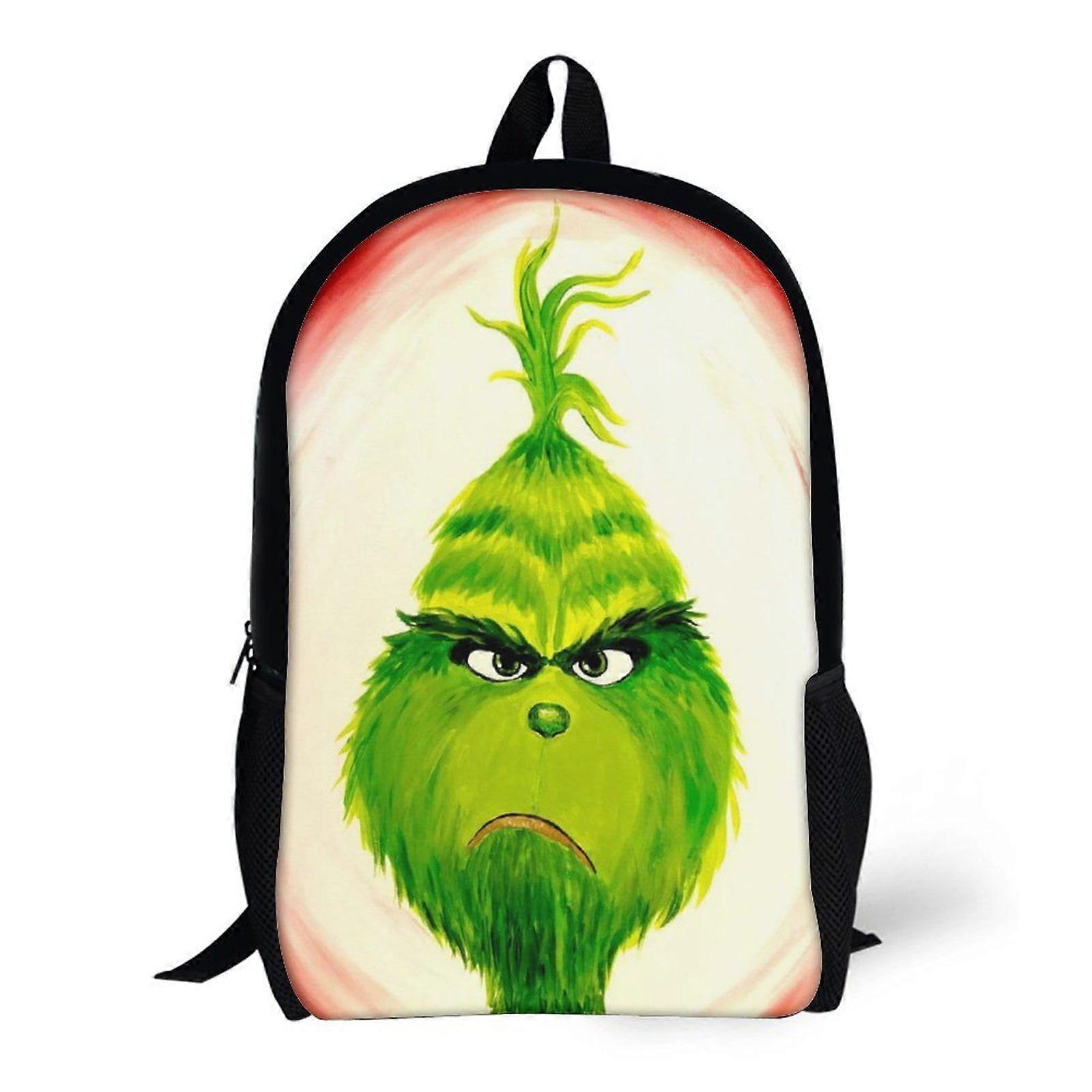 حقائب الظهر Seuss The Grinch حقيبة كتب أساسية حقيبة ظهر على الظهر-XTYD1863