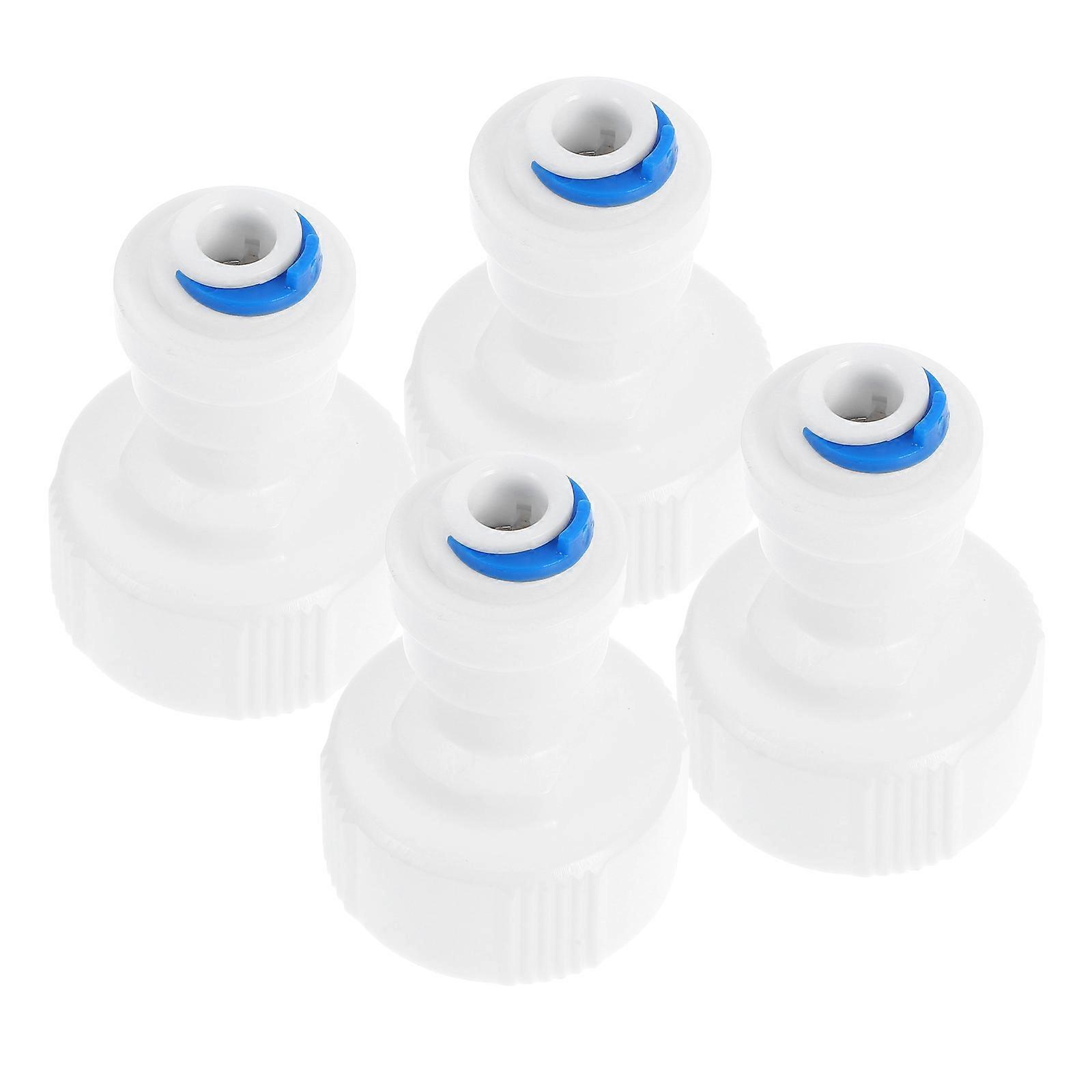 Quick Connect Hose Fittings Water Tube Connector Adapter Replacement PP Material 4Pcs