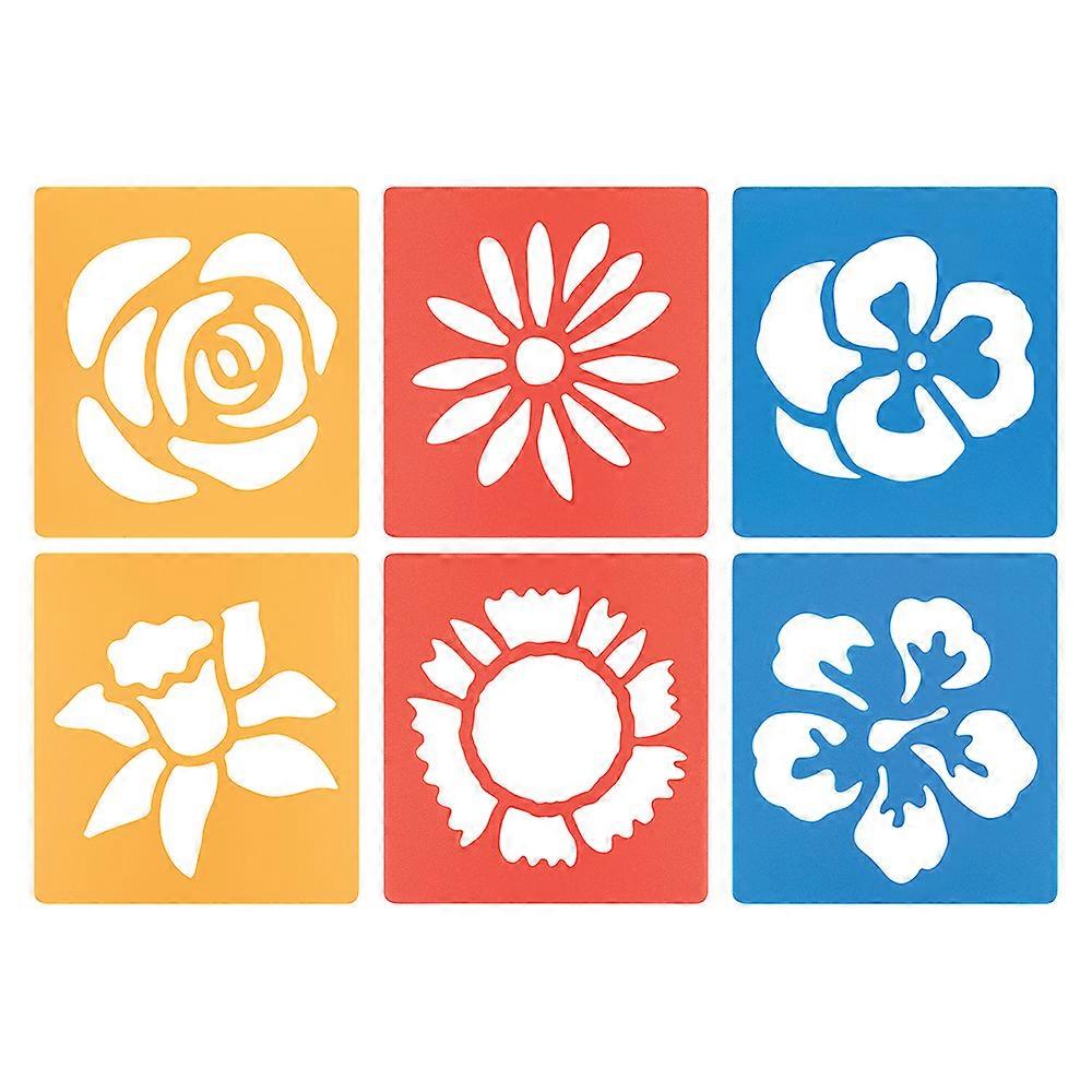 Flower Stencils 6pcs (14.5x15cm)