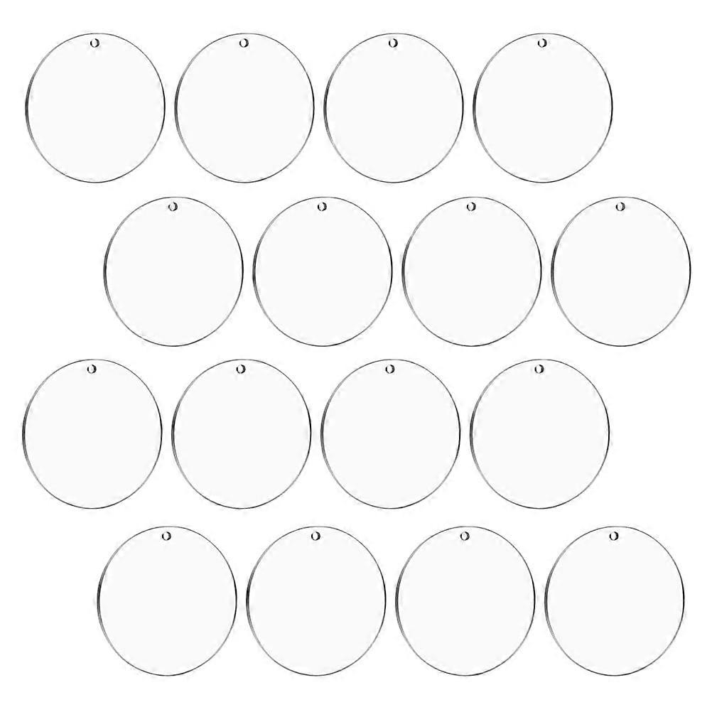 Sublimation Keychain Blanks Delicate Keychain Blank Gift Item Travel Commemoration Clear Discs 30Set