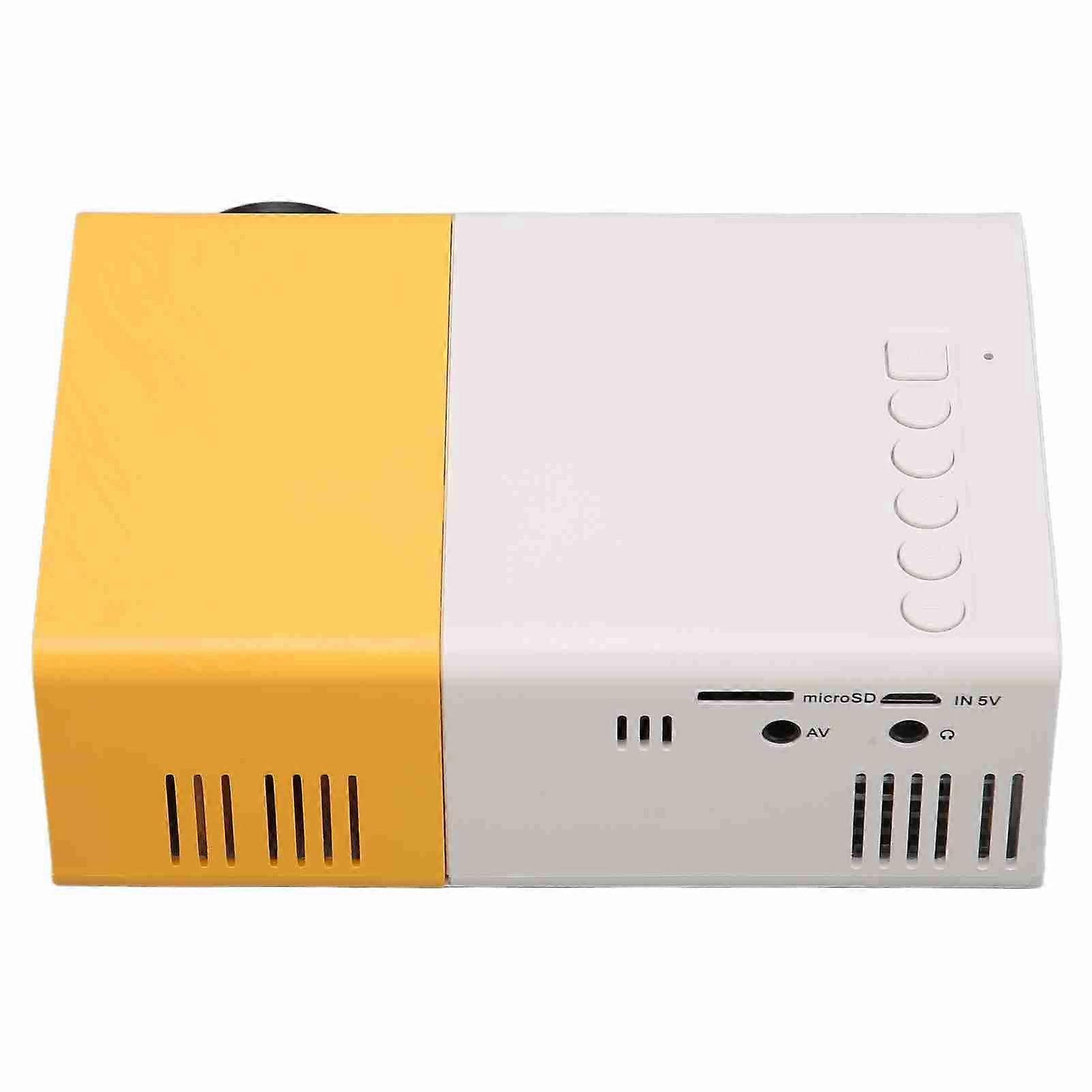Mini Projector Smart HD 1080P HiFi Portable Movie Projector for USB HD Multimedia Interface Memory Card 100‑240V UK Plug 