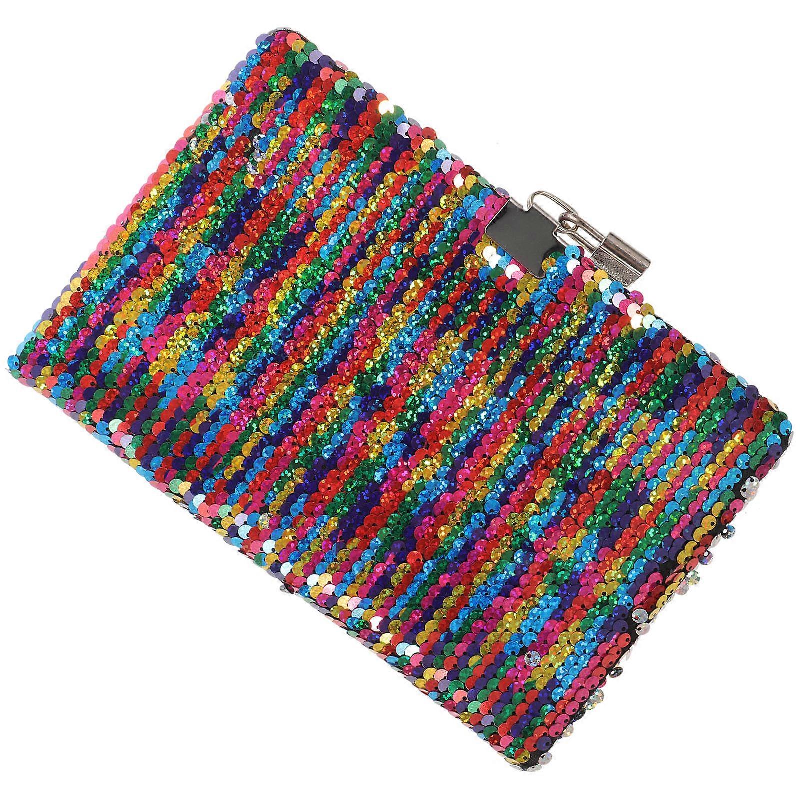 Mermaid Sequins Diary Notebook for Office with Reversible Design Perfect Gifts Multi Color