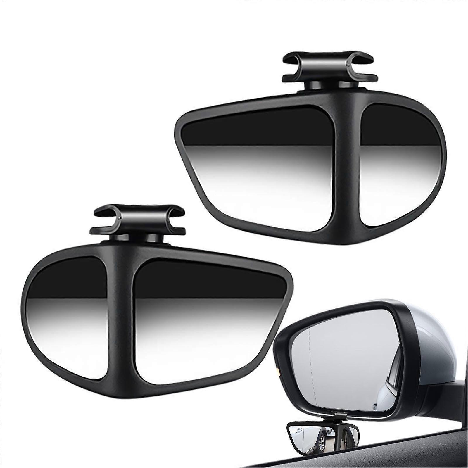 Wideangle Car Auxiliary Mirror 360 Degree Blind Spot Mirror Adhesive Mount Side Mirror