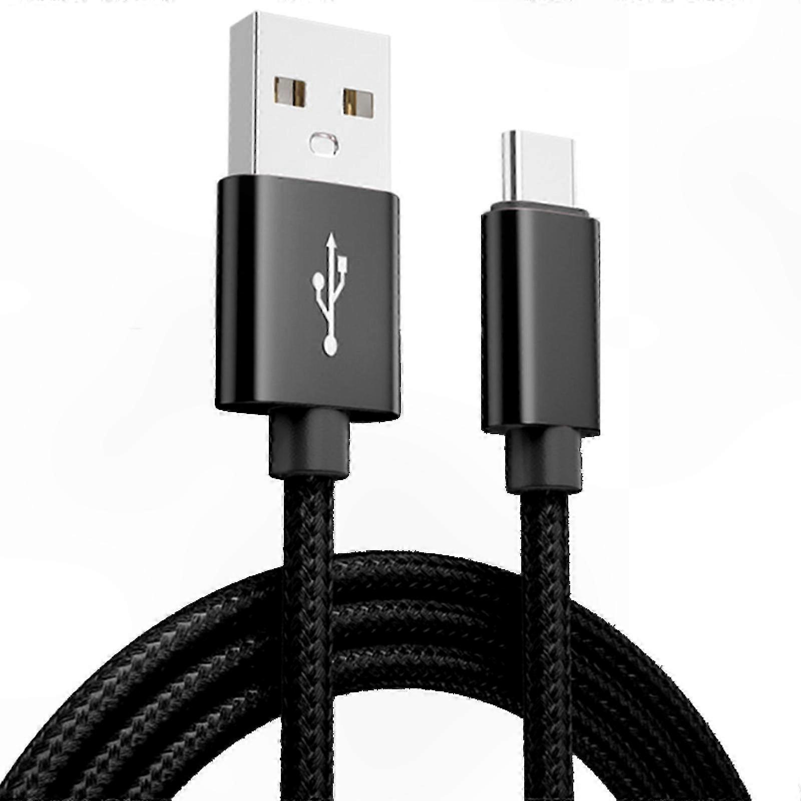 Charging Cable Wire Data Transfer Cord Nylon Braided 100/200/300cm Portable for Game Controller Extension Power Cable