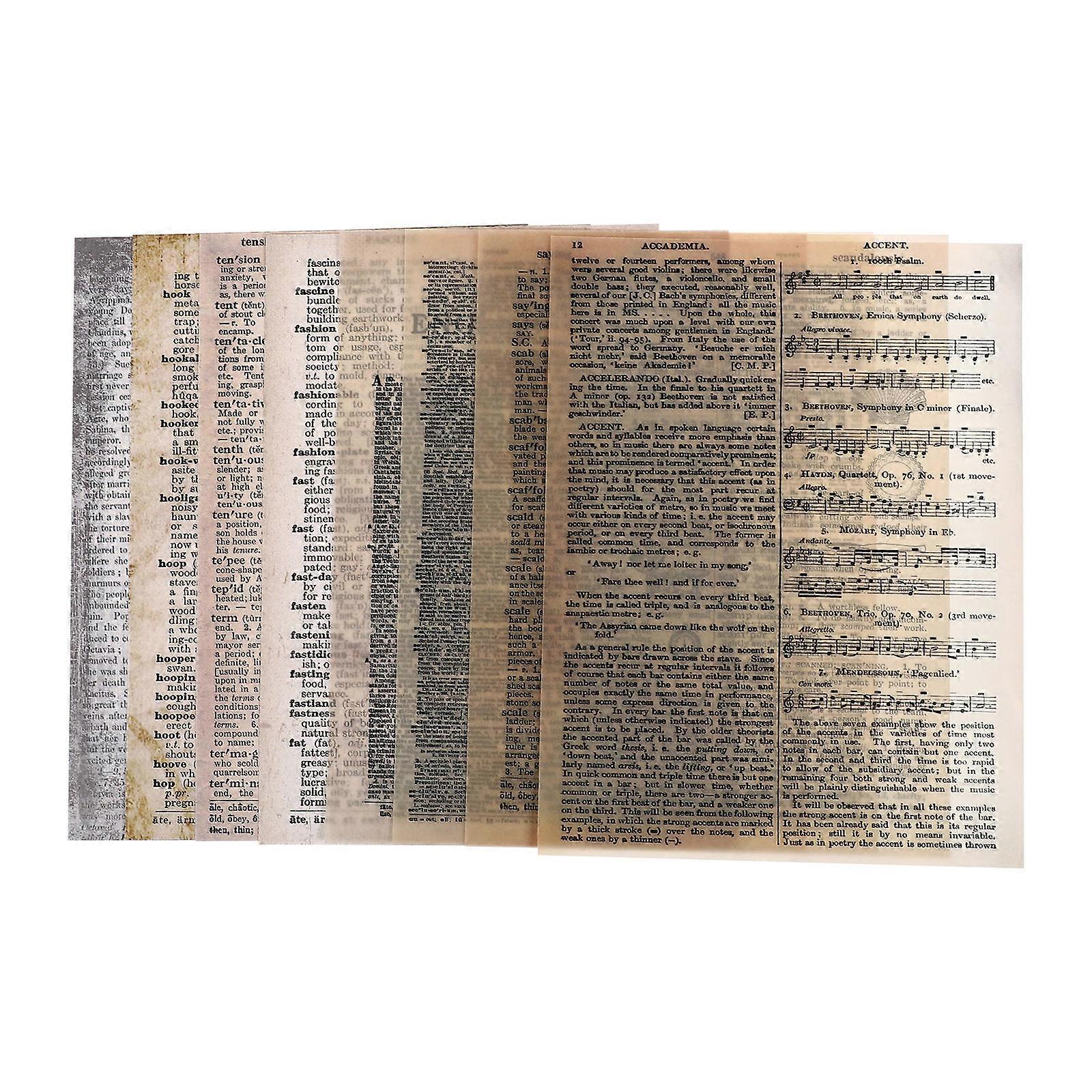 2 Sets Vintage Style Scrapbook Papers for DIY Crafts, Journals, and Cards – High Definition Retro Design Wrapping Paper for Creative Projects