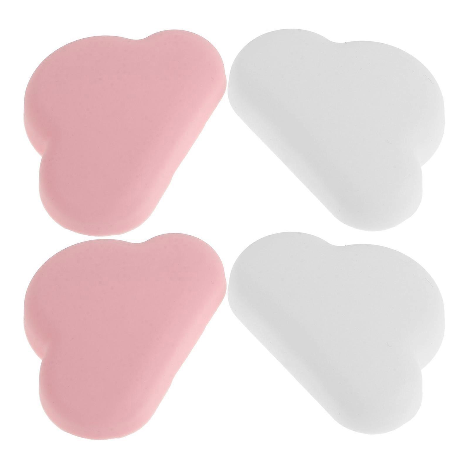 Adhesive Bumper Door Slam Stopper Heart Shaped For Furniture Protectors Blue Color Non-slips