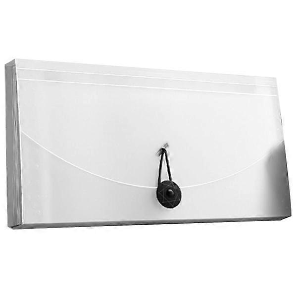 Expanding Document Folder 13 Compartments Professional Waterproof Document Folder for VAT Invoices Receipts Transparent