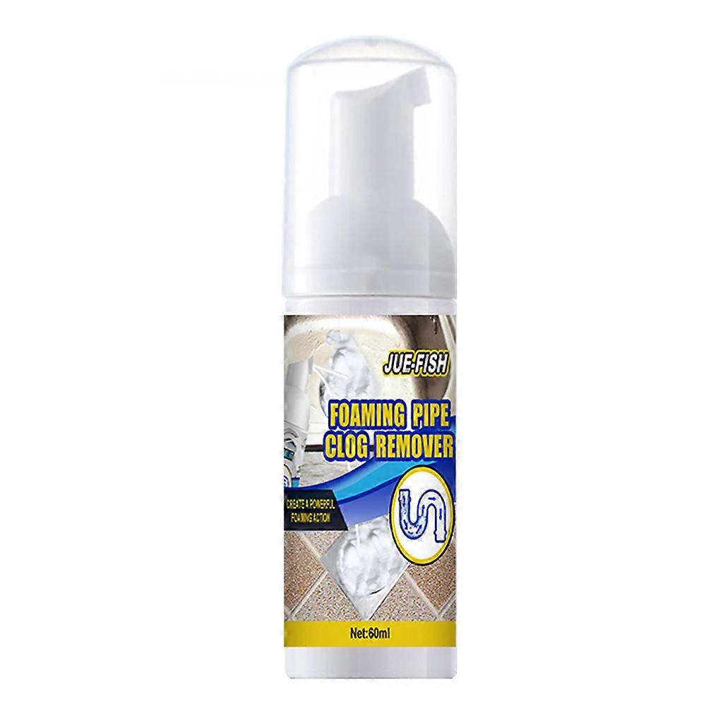 60ML Sink & Drain Unclog Pipe Foam Pipe Dredging Deodorant Quick Foaming Agent for Kitchen Sink Toilet Bowl Tool Cleaner