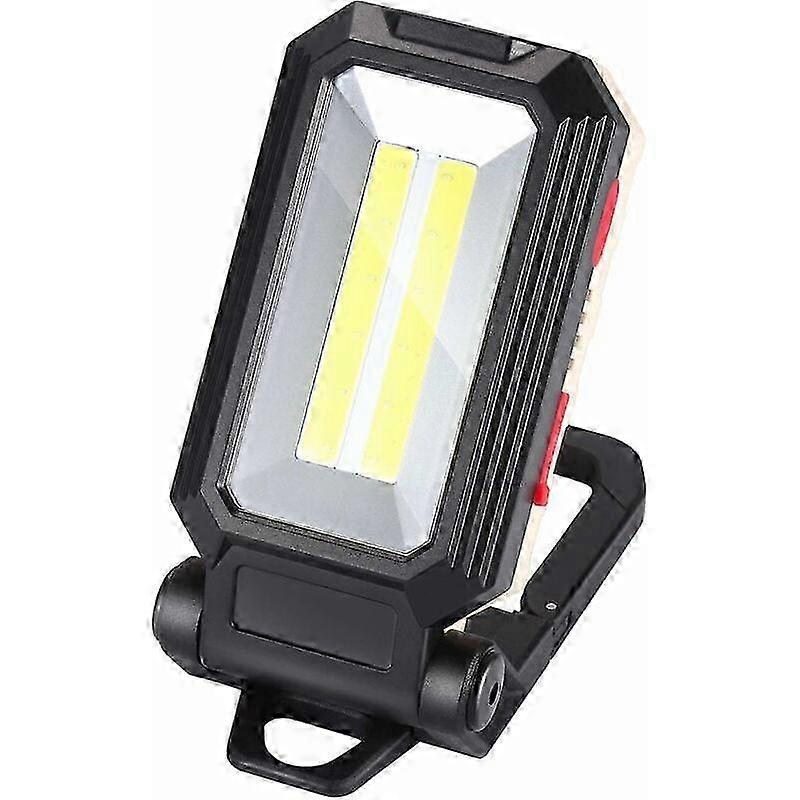 LED Work Lamp Camping Light LED Projector Rechargeable Work Lamp Rechargeable Workshop Lamp COB Torch Flashlight with Magnetic Base