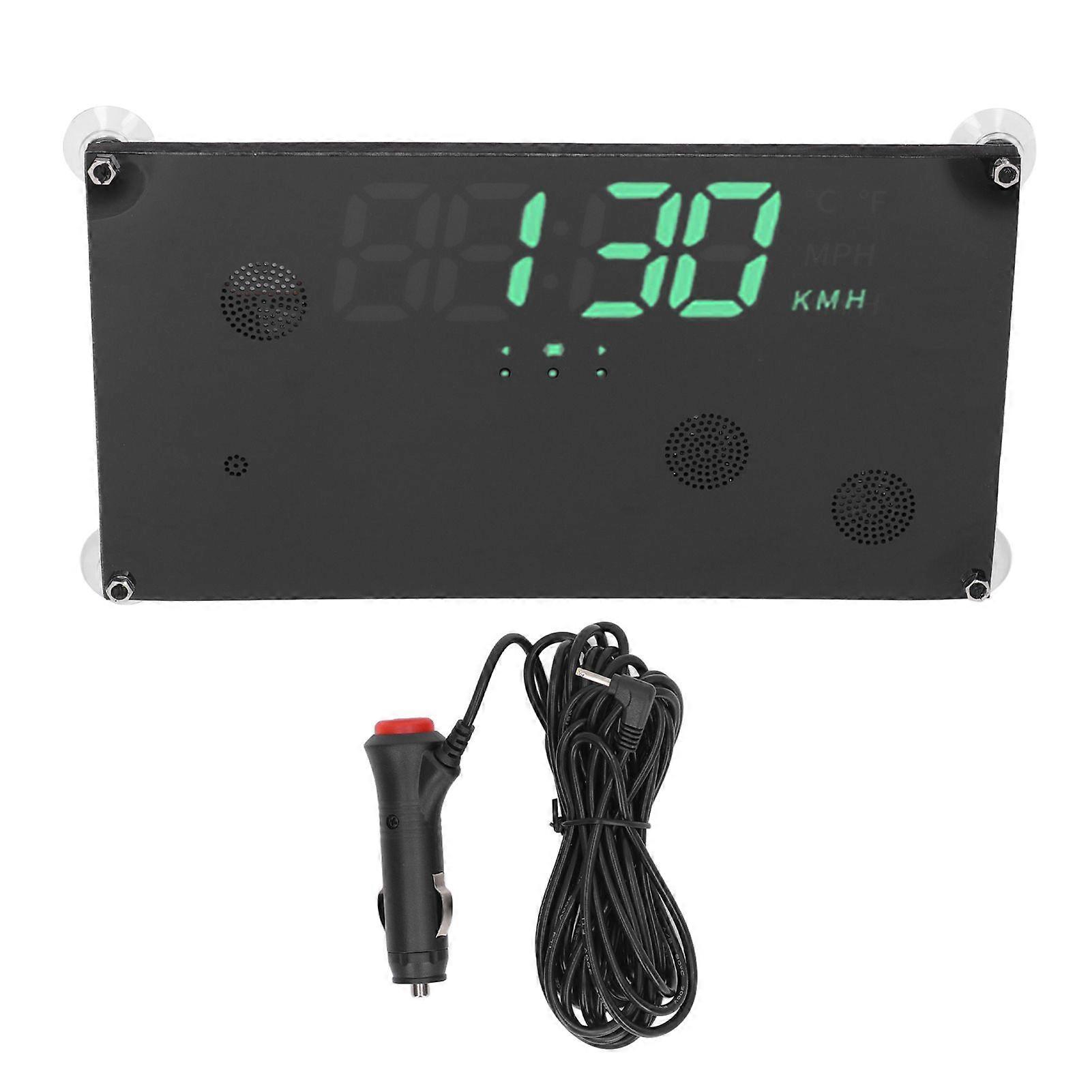 HUD speedometer collision prevention display for cars trucks buses windshield