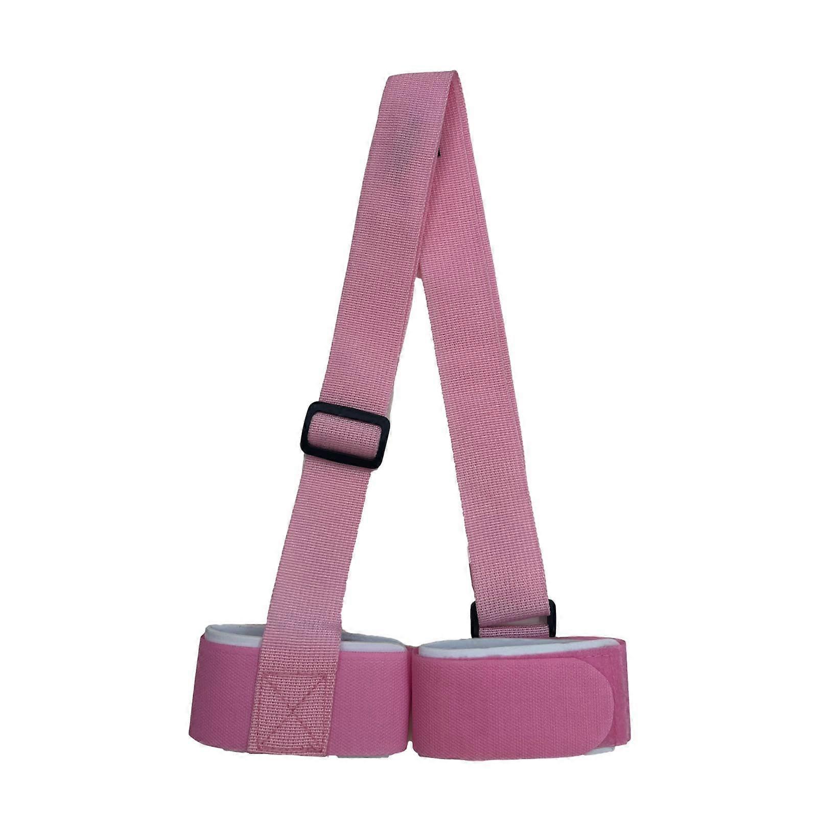 Ski Transport Strap - Adjustable Multiuse Ski Tie Straps for Easy Snowboard Carrying in Picnic Pink, Durable Ski Holding Tool