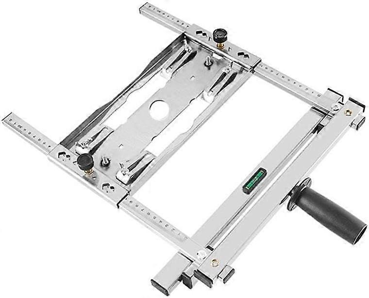 Edge guide positioner for cutting machines – multifunction tool for circular saws
