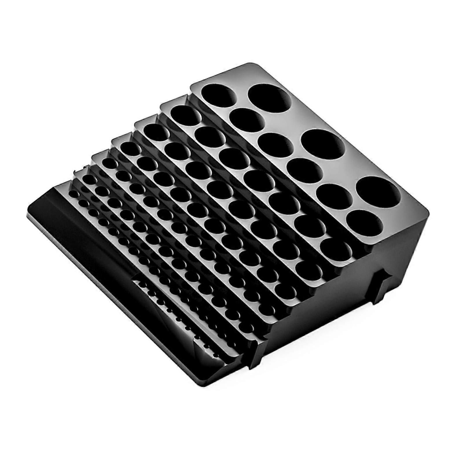 Portable storage case for 85hole screwdrivers, drill bits, milling cutters, tools, dispensers, and organizers
