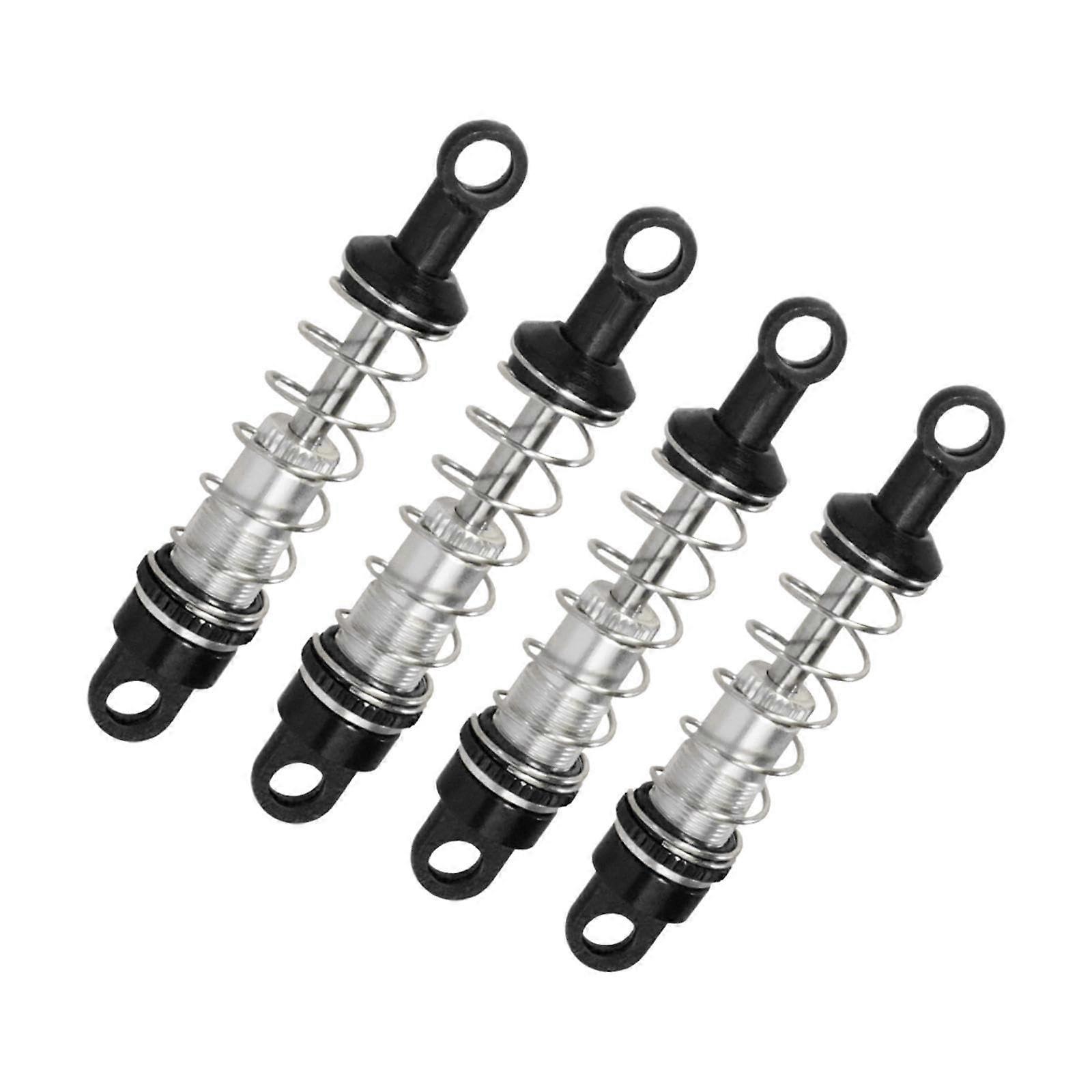 Oil Shock Absorber 4 Pcs for 1/12 Scale RC Cars Replacement Parts Compatible With MN82 MN168 MN98V2 MN78 D90 Black