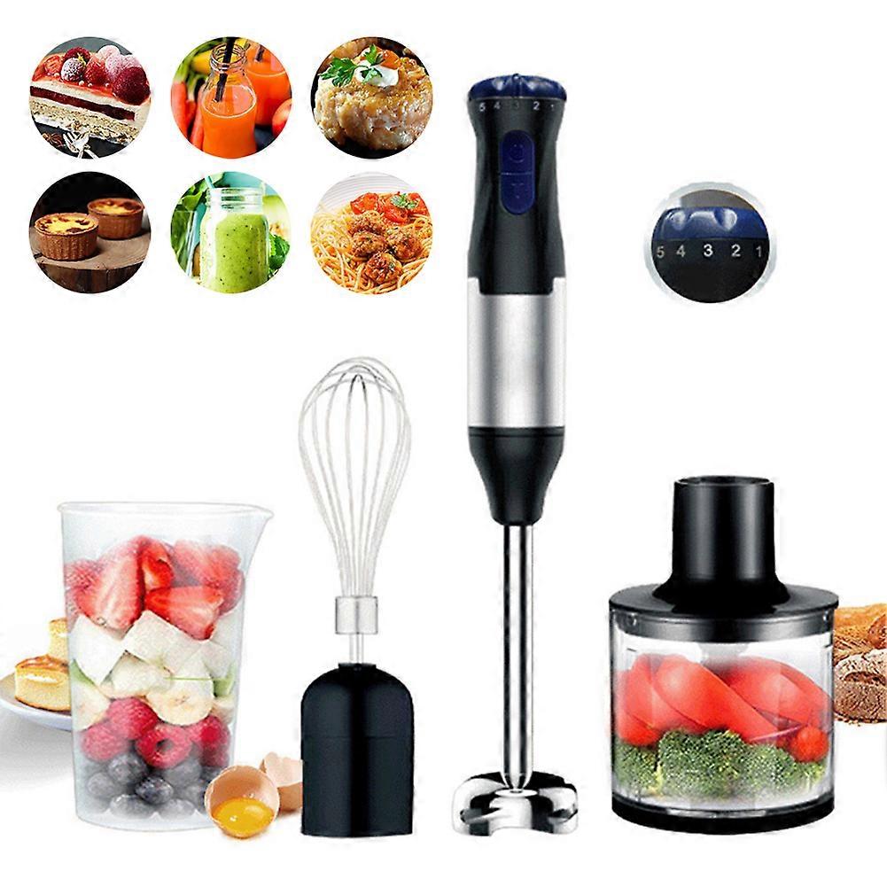 1000W 4 in 1 Handheld Blender Food Processor Combo - Multi-Function Immersion Blender for Shakes, Juices, Soups, and Baby Food