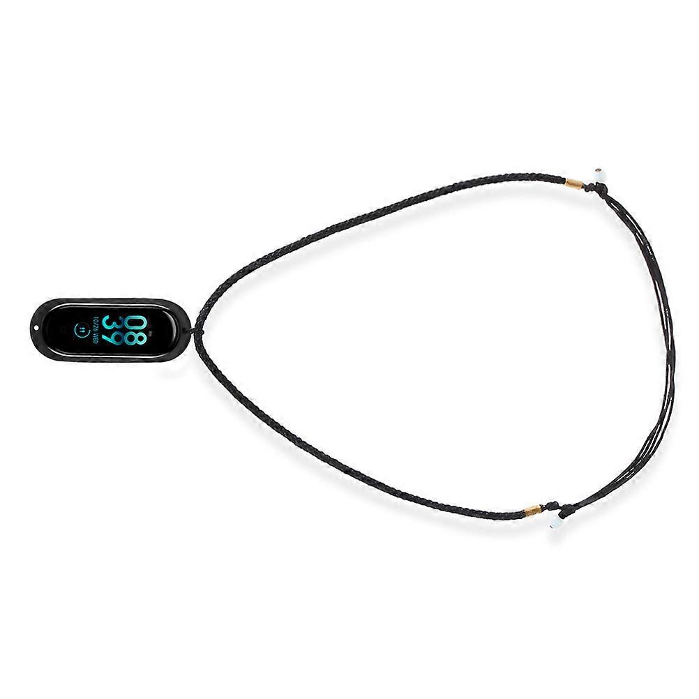 Pulseira 4 e Pulseira 3 Capa de Silicone Preto para Proteção Uso com Cordão de Colar