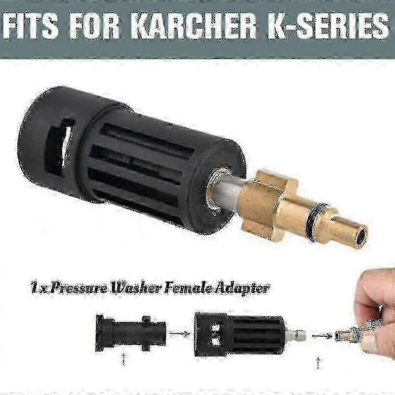 Conversion Adaptor for Karcher K-series from Female to Parkside Yalo Pressure Washer 1/4 Inch Edition 0801