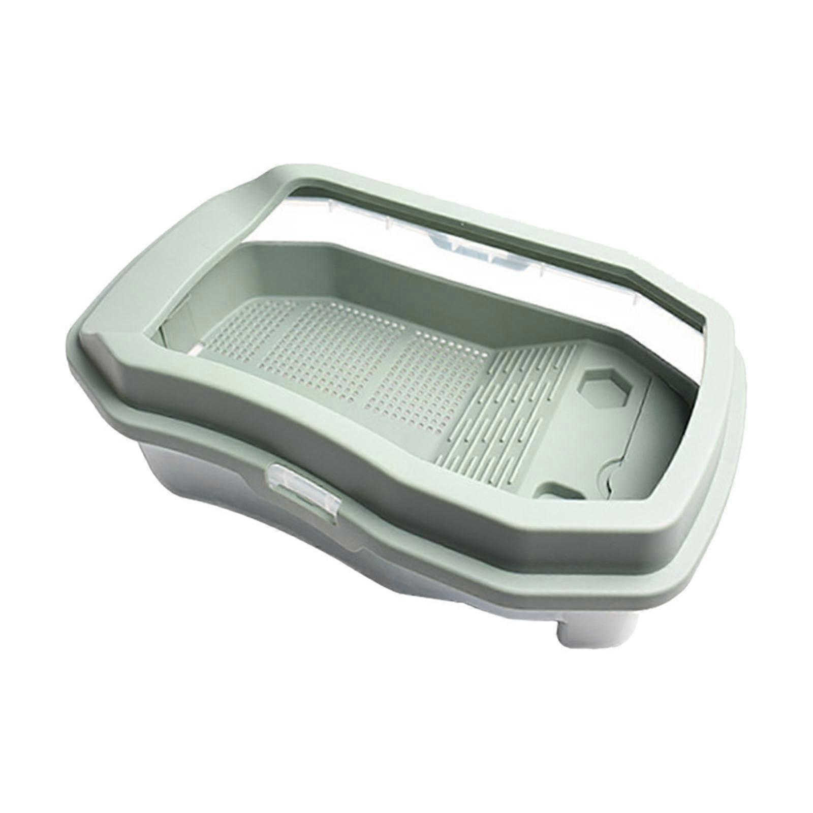 Turtle Aquarium Rearing Tank Turtle Habitat Reptile Tank For Hermit Crabs Green