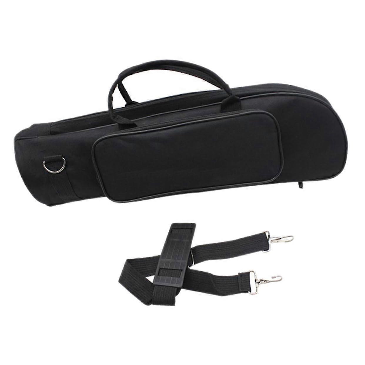 Trumpet carrying bag, waterproof Oxford with shoulder strap and carrying handle for young musicians and safe transport of wind instruments.