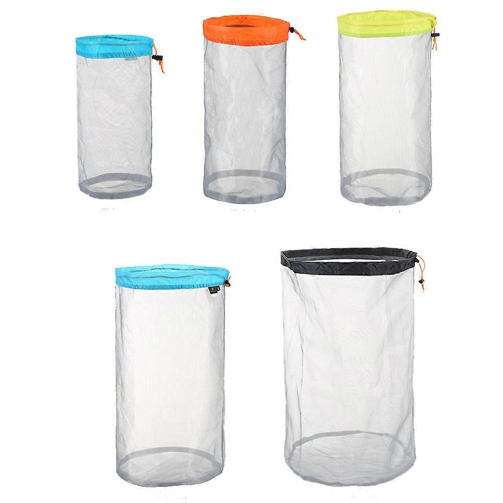 Drawstring Net Bag Organizer Practical Storage Container for Family Home Travel 1Pack