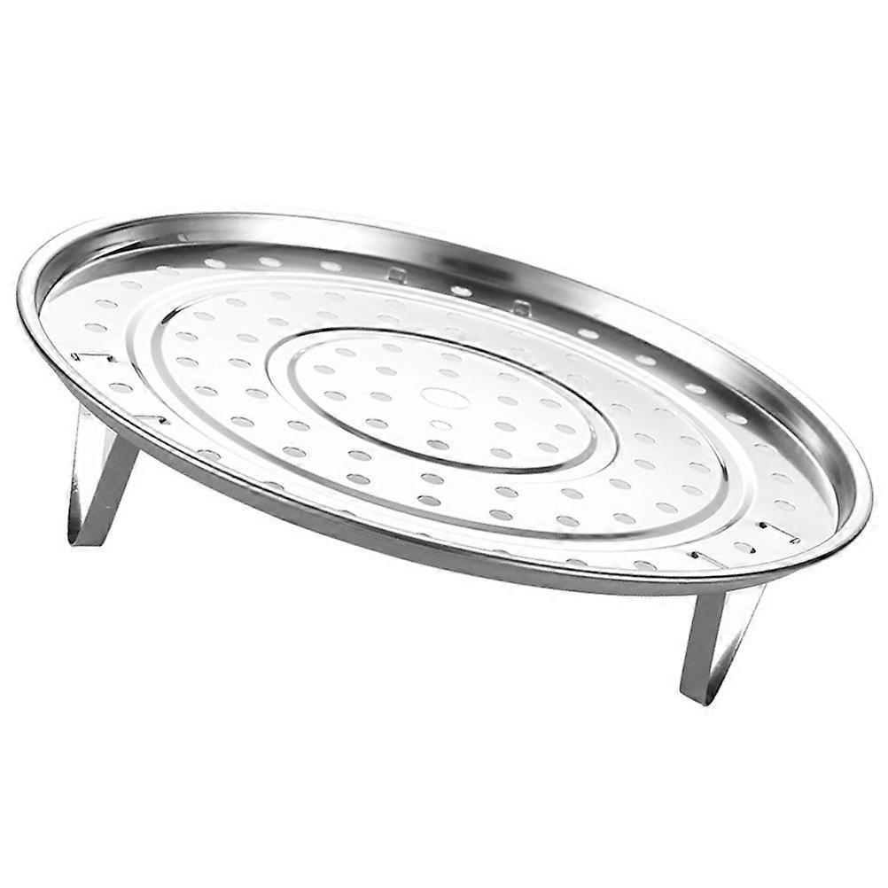 Steaming Plate Stainless Steel Steamer Plate for Steamer 1 Piece Silver