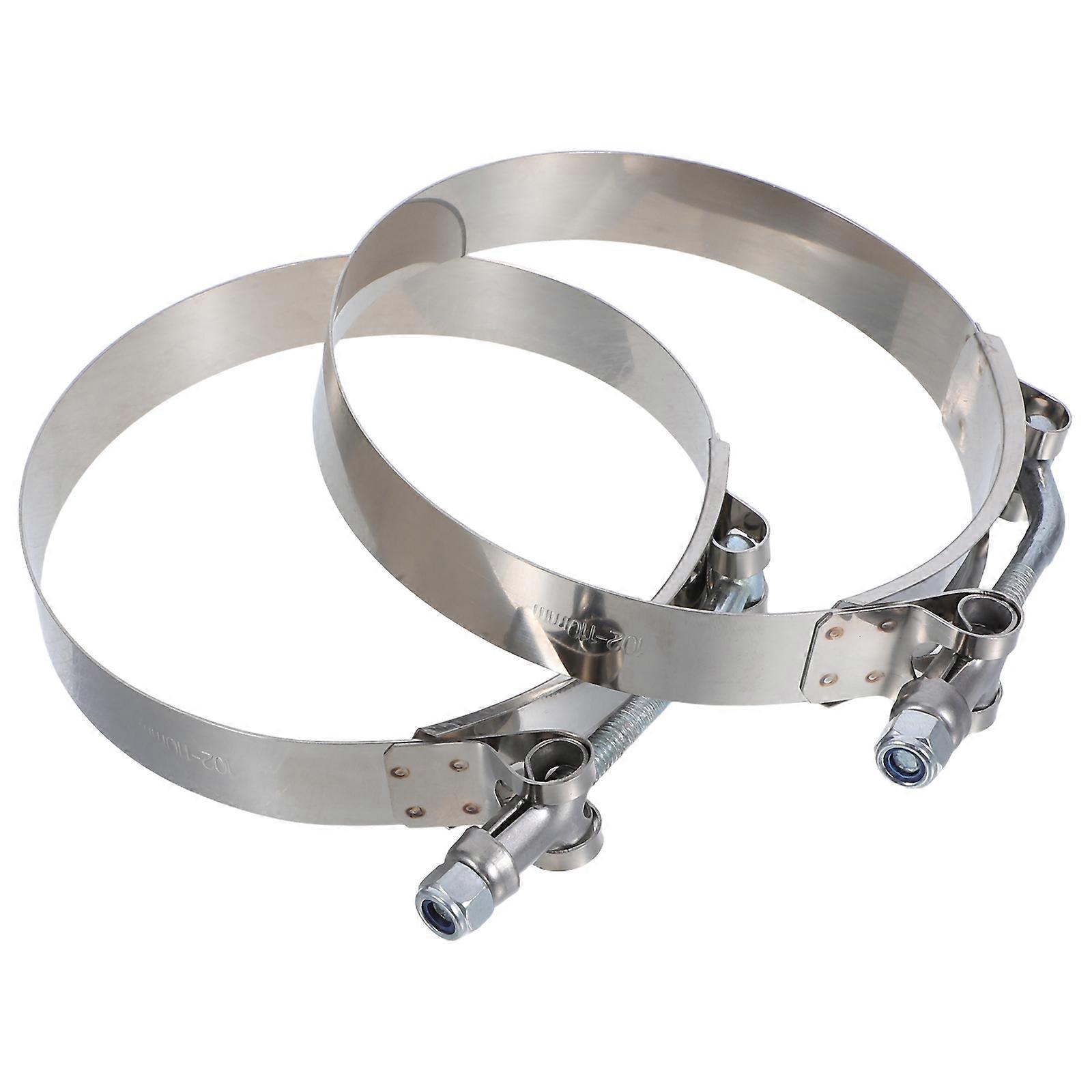Stainless Steel Hose Clamp for Pipe with Adjustable Range Suitable for Automotive and Industrial Use 110MM