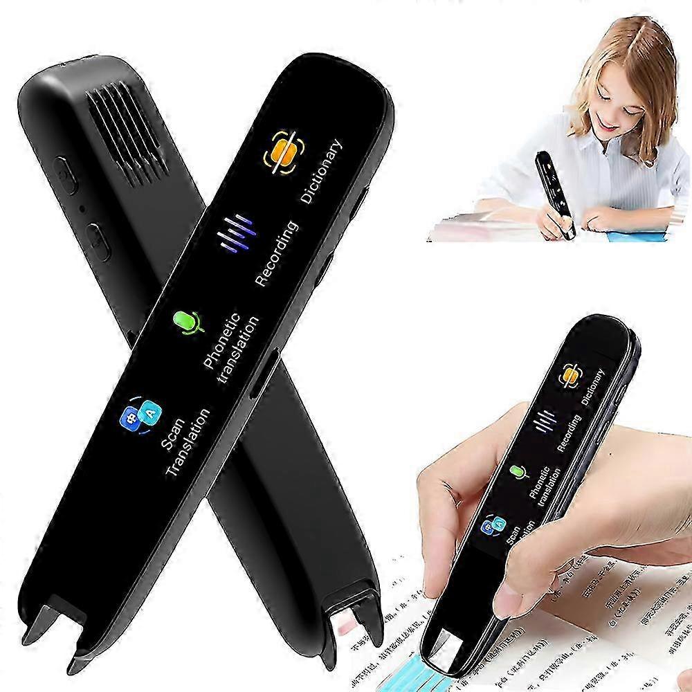 2025 Multi-function translator, multi-function translation pen, 112 language translation pen, smart translation, (black)
