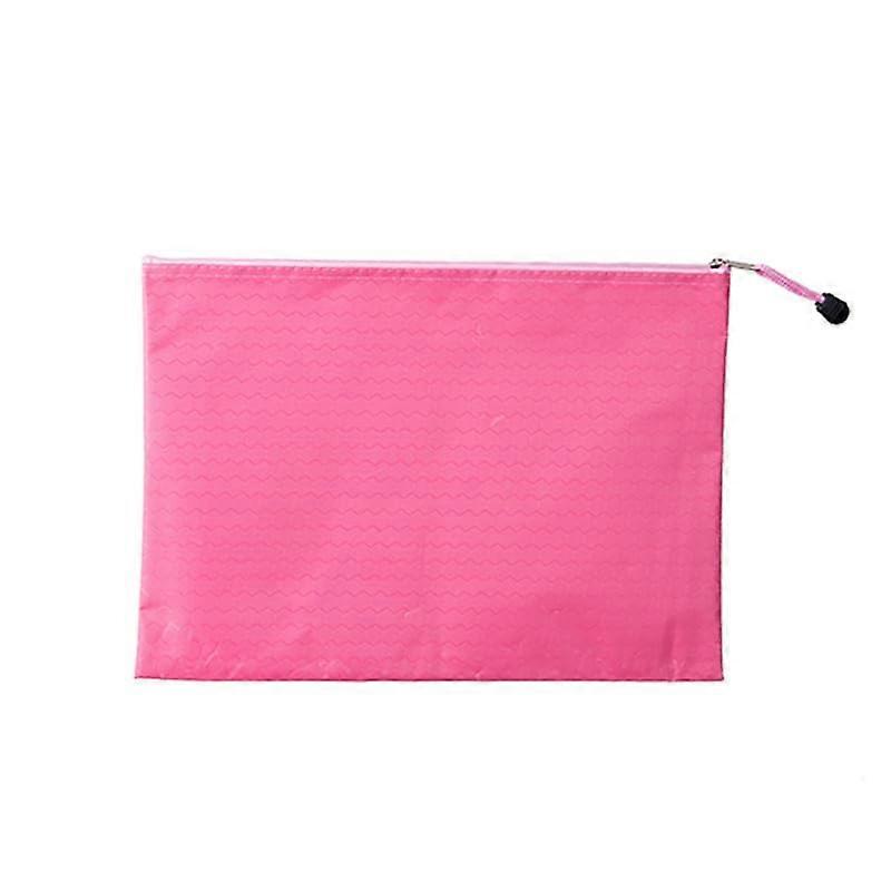 Document Bags with Zipper, A4 Size, Waterproof Football Design, Pink, 33.5 x 23.9 cm, Pack of 10