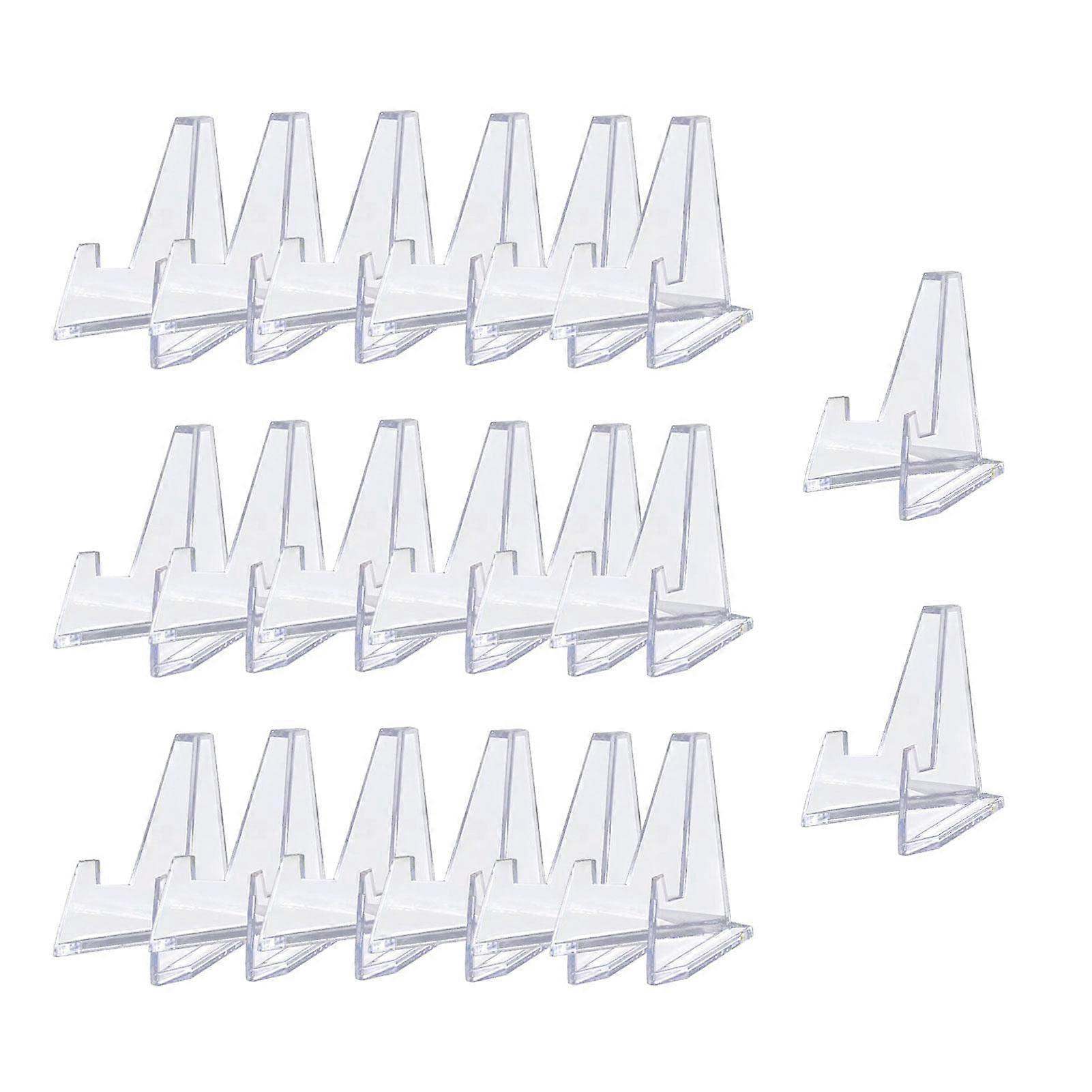 Coin Stand, Acrylic, Pack of 20, Coin Stands, Medal Stands, Acrylic Easel Stands