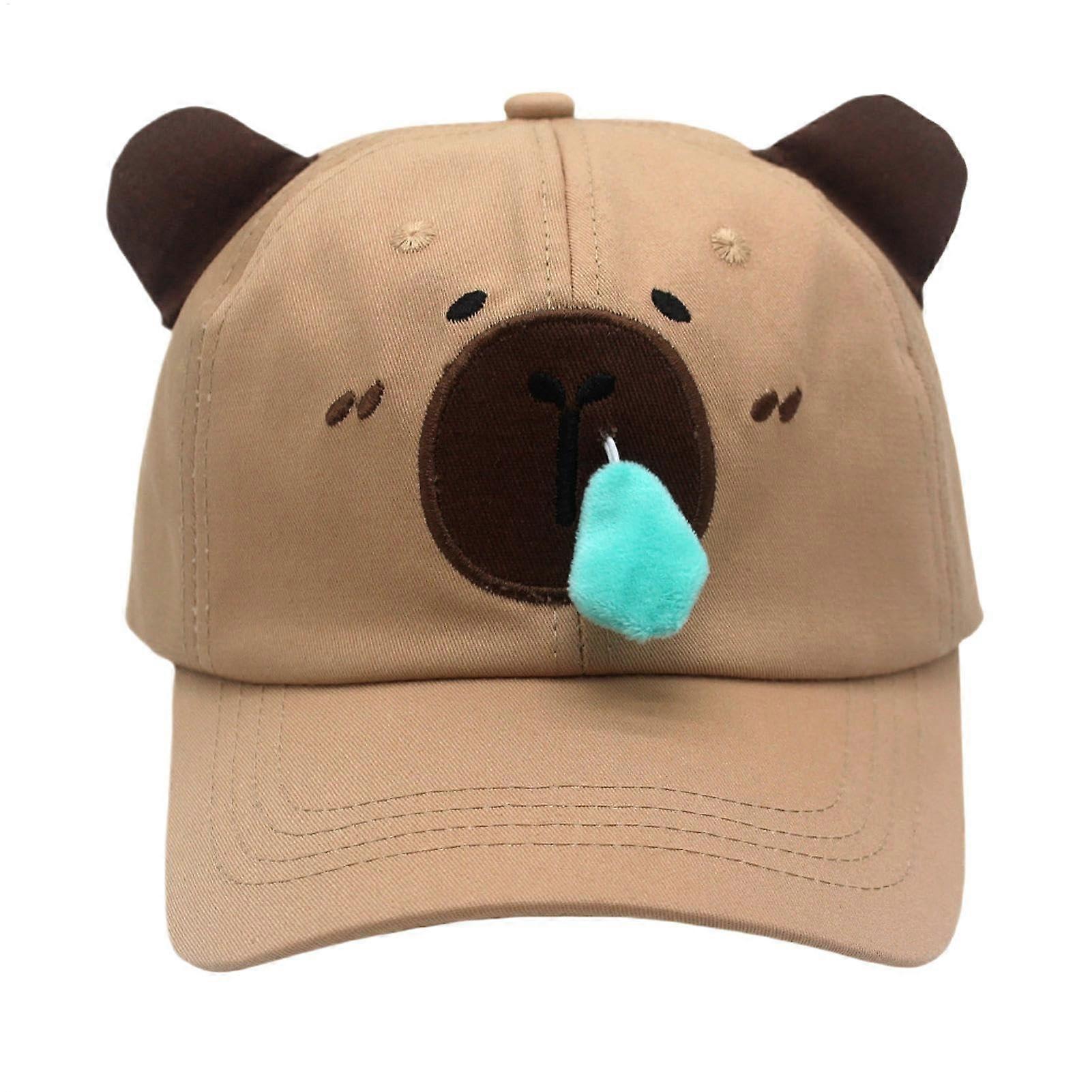 Capybara Baseball Cap For Cosplay And Animal Lover Gift, Adjustable One Size, Fun Cosplay Accessory