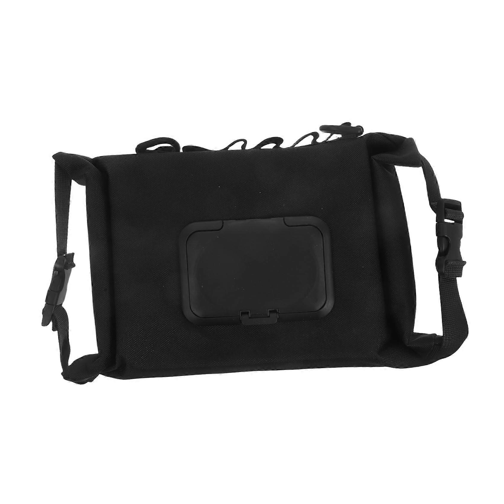 Travel Towel Holder Tissue Case Canvas Black