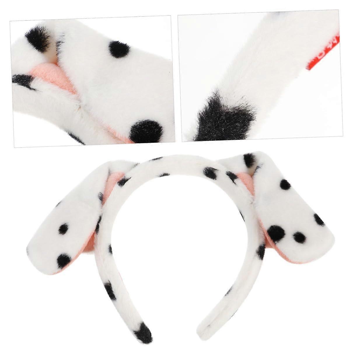 1Pc Cartoon Dog Ears Headband Stretchy Cloth Hairband for Cosplay Christmas and Daily Use Flexible Non Fading Design for Adults