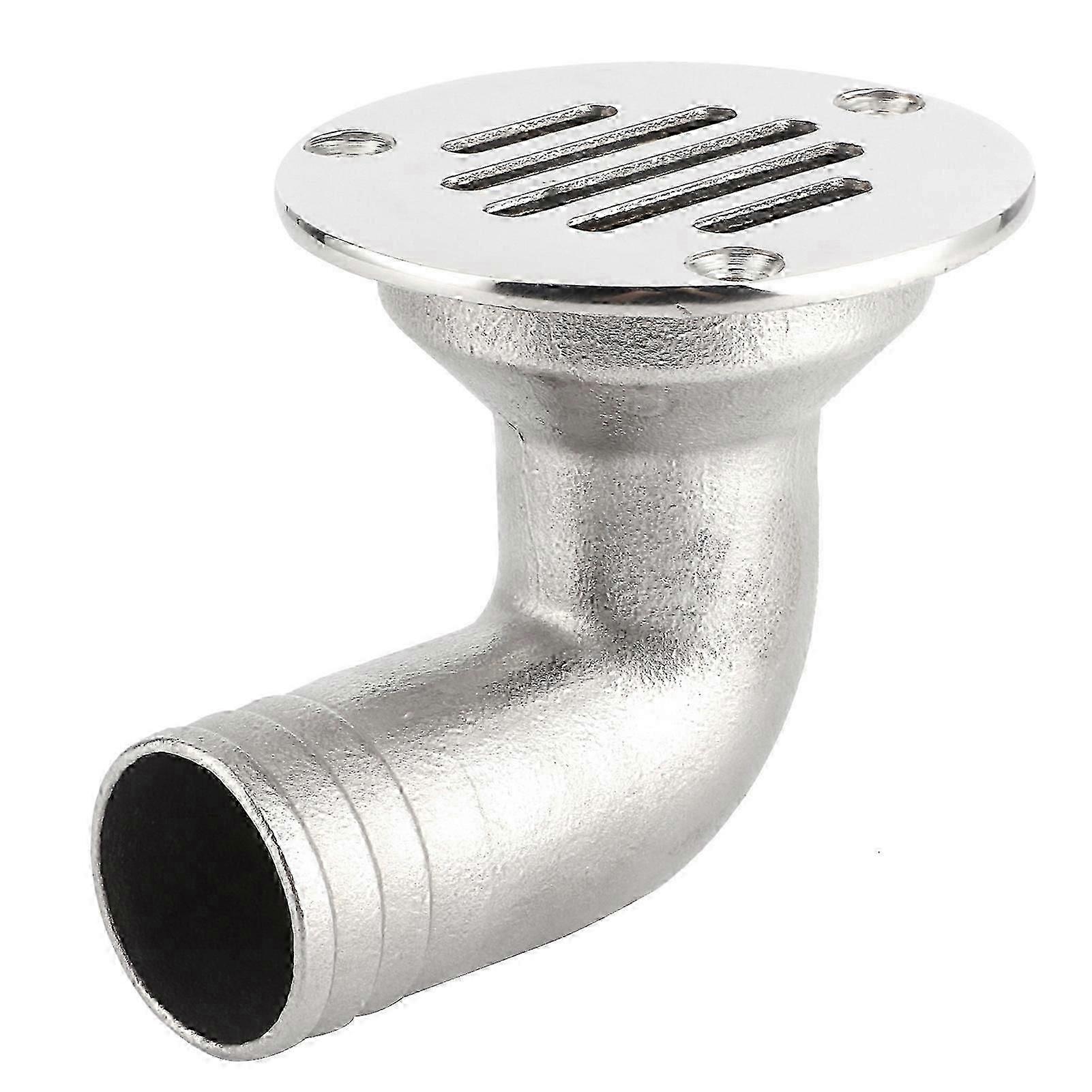 Drain de pont marin en acier inoxydable 316, coude à 90 degrés, drain de sol 32 mm pour bateau et yacht