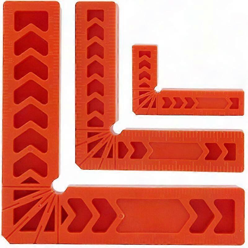 90 Degree Right Angle Clamp for Woodworking, L-Type Workbench Vise, Quick Fixing Photo Frame Corner Clamps - 3 PCS (3", 4", 6")