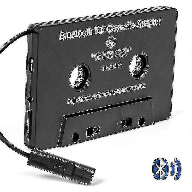 Car Audio Bluetooth Cassette Receiver, Tape Player with Bluetooth 5.0 and Aux Adapter
