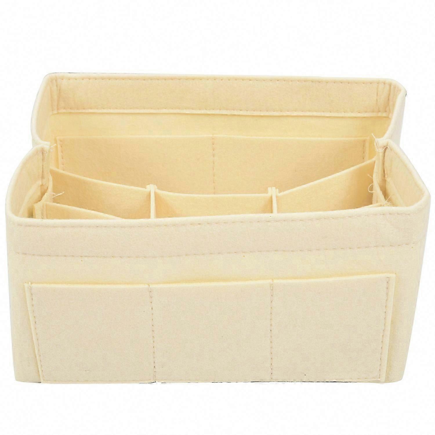 Felt Lining Insert Bag for Handbags with Multiple Pockets for Cosmetics and Personal Items