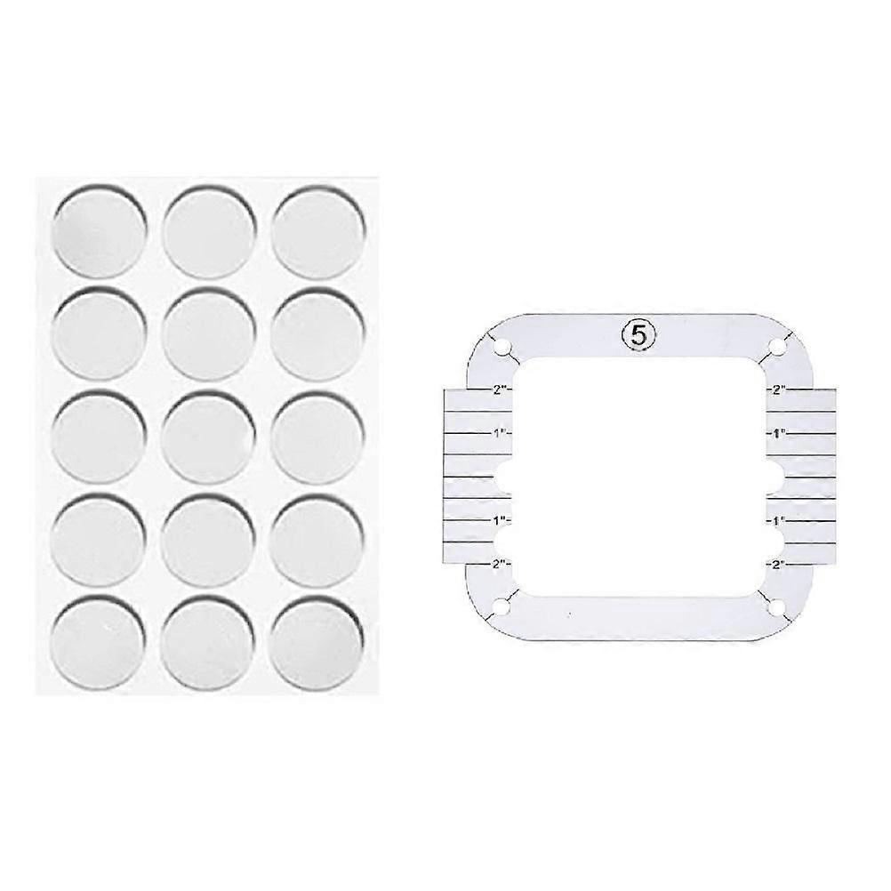 Pieces Acrylic Patchwork Ruler for Sewing, Sewing Kit with Special-Shaped Hollows, Patchwork Template, Quilting Ruler Tool