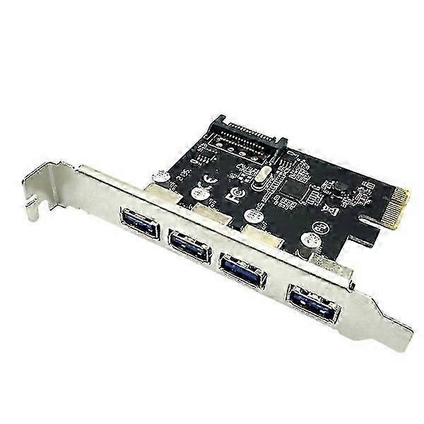 4 Port USB 3.0 PCI-E Expansion Card PCI Express PCIe USB 3.0 Hub Adapter 5Gbps