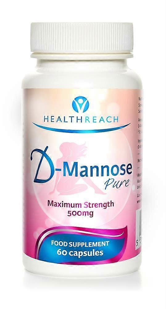 Healthreach D-Mannose Maximum Strength 60 Capsules - 2 Pack