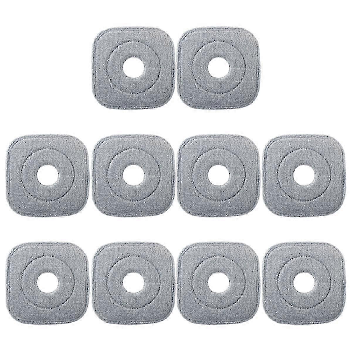 10Pcs Washable Mop Cloth for Mop Squeeze Mop Automatic Separation Rotating Cleaning Floors Mop Pads Cloth