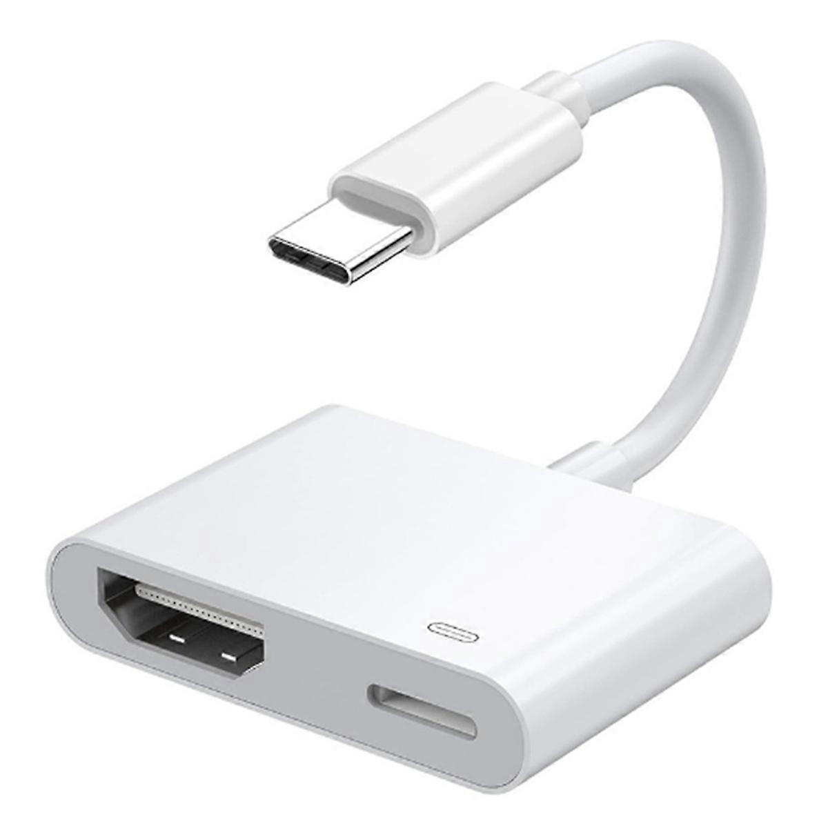 USB C to HD Adapter Type C Digital AV Adapter 4K Sync Screen Connector for Phone to HDTV Projector