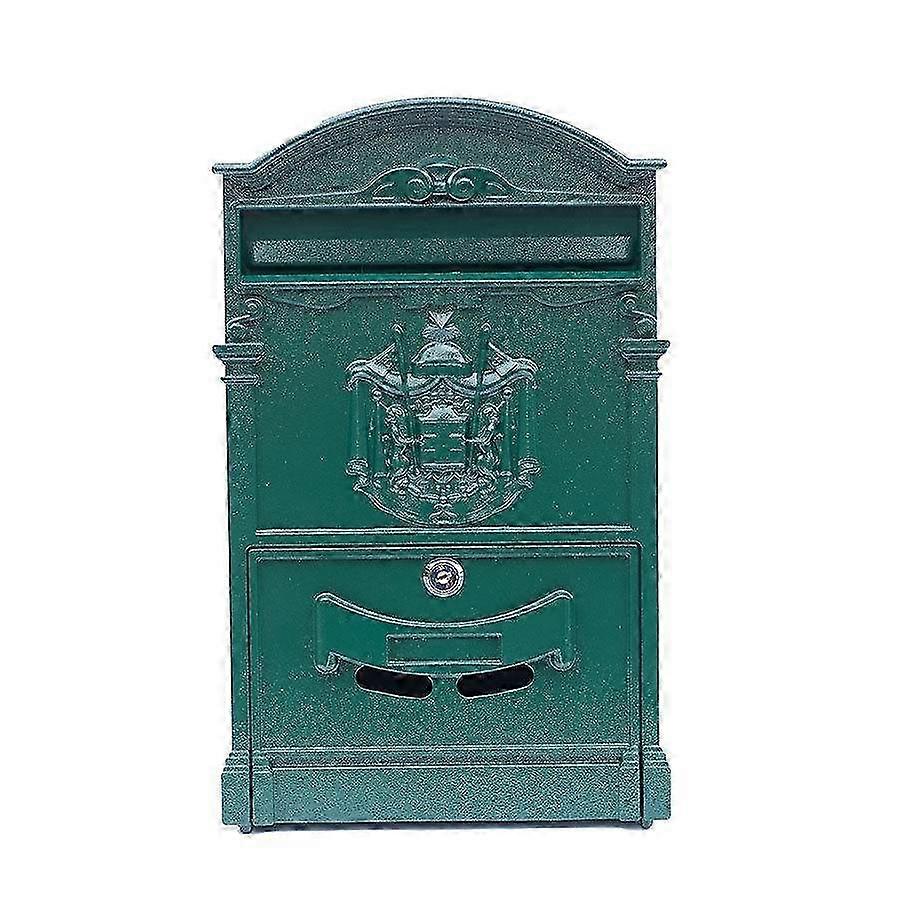 على الطراز الأوروبي فيلا Letterbox في الهواء الطلق صندوق بريد مقاوم للماء مثبت على الحائط صندوق بريد ريترو صندوق اقتراحات مع قفل مفتاح لديكور المنزل