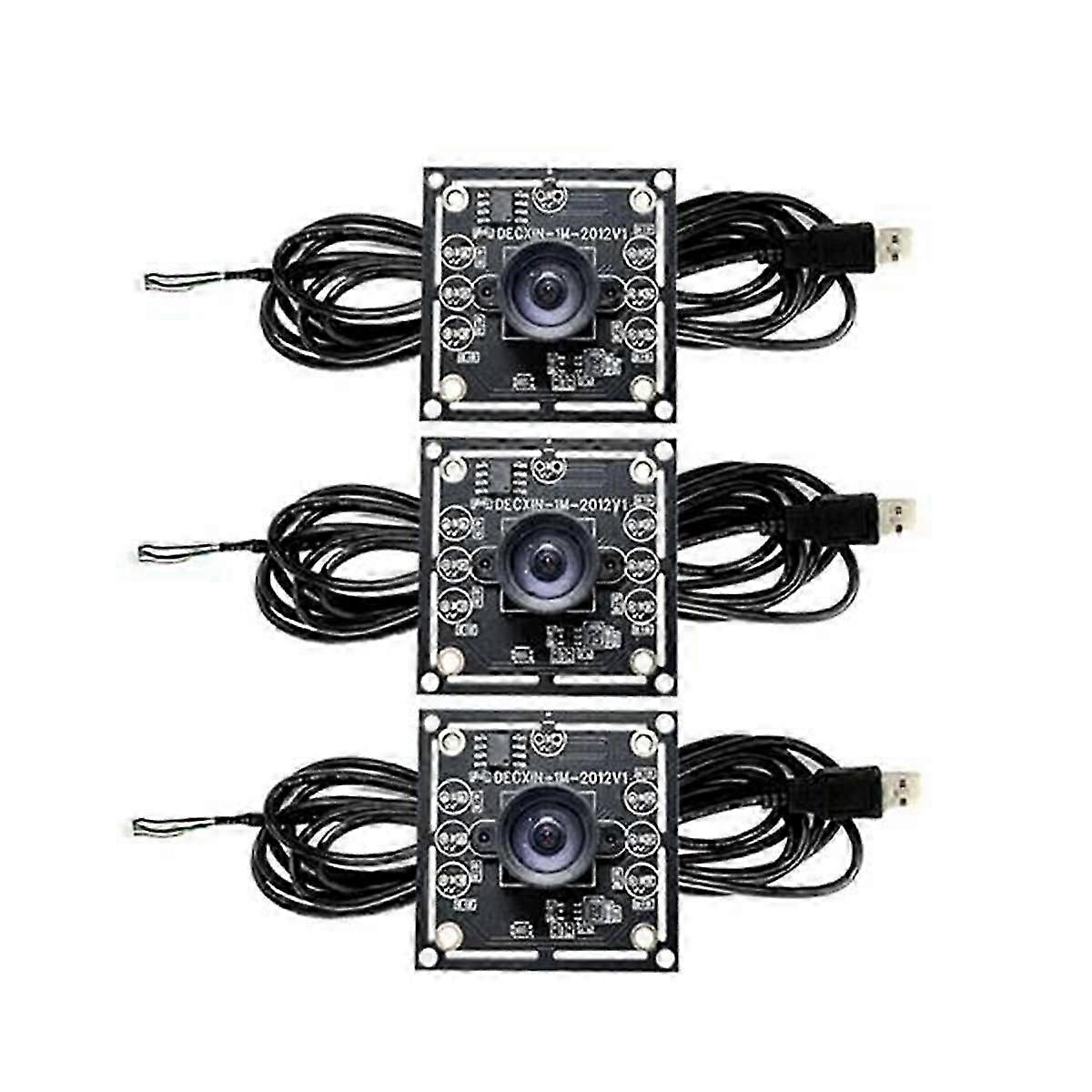 3pcs 100 Degree Camera Module 1mp Ov9732 1280x720 Usb Driver Focus,with 3 Meter Cable F