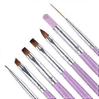Acrylic nail brush set, 8-piece, durable and smooth, suitable for nail art creation