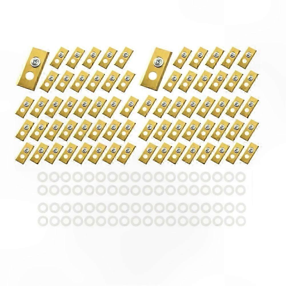 Silver Robotic Lawnmower Blades, 72-Pack Replacement Kit for All Series Models