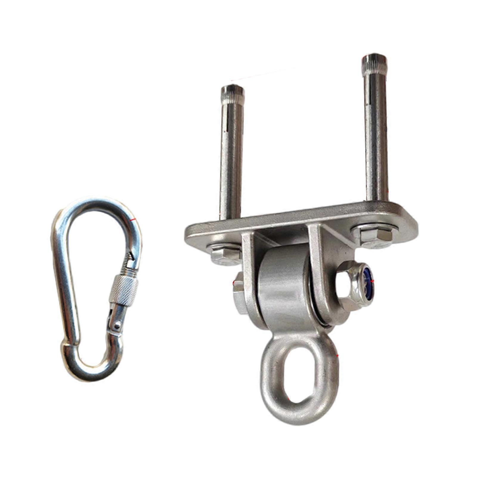 Stainless Hammock Hook Swing Hanger Heavy Duty Swing Hanging Hook Hammock Hanging Set for Yoga Boxing Bag Multicolor