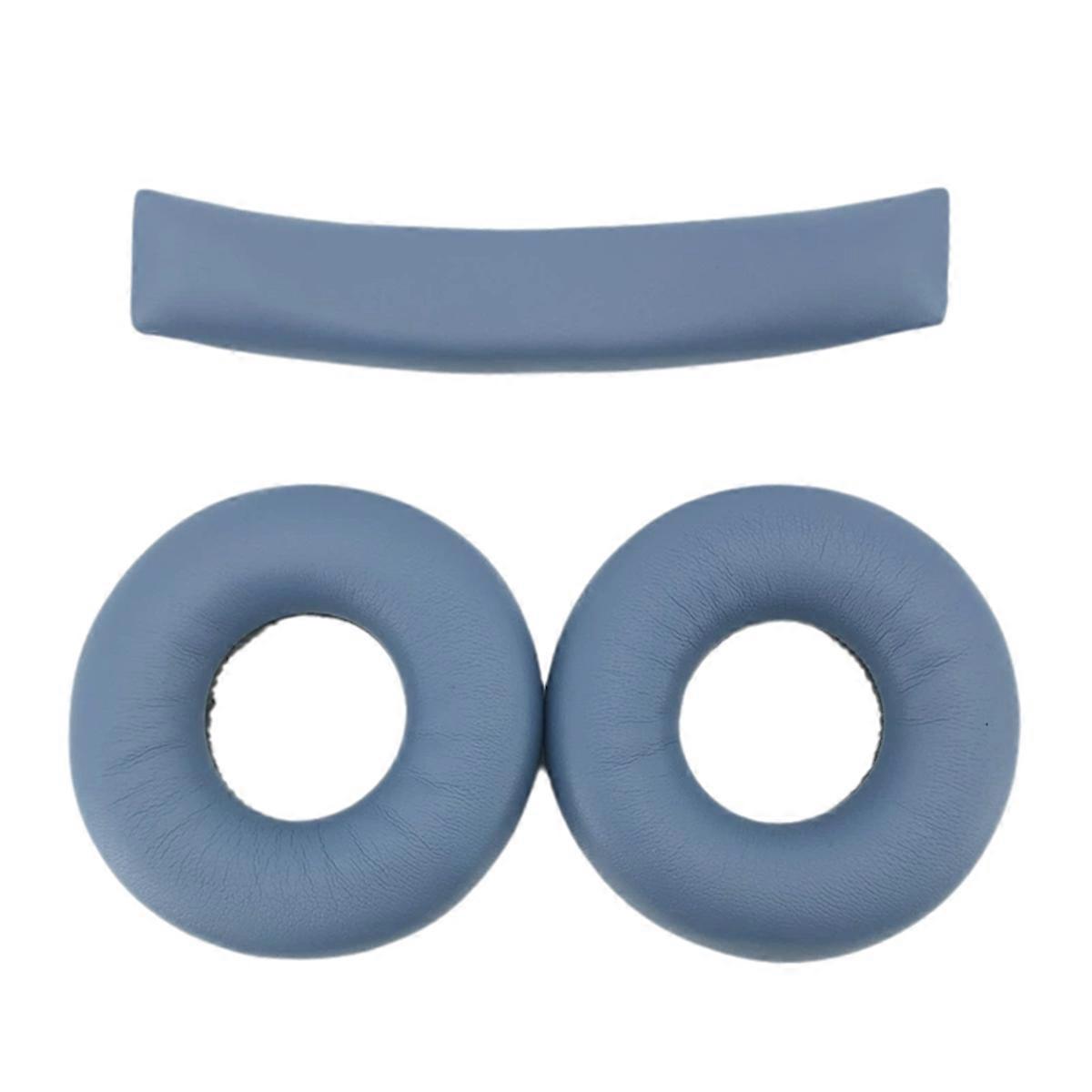 Replacement Leather Earpads & Headband Cover for WH-CH500 CH510 CH520 Comfortable Headphone Cushions Blue