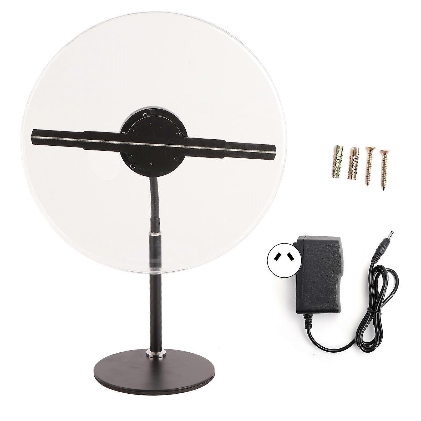 30CM 3D Holographic Advertising Projector with Stand, 256 LED Fan Display, AU Plug