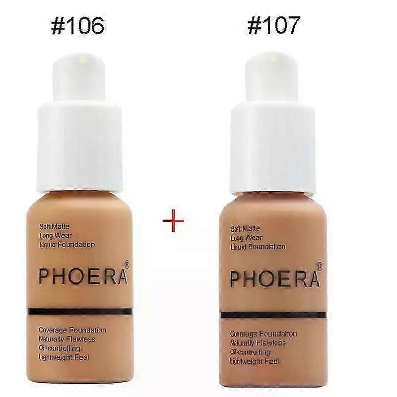liquid coverage foundation 2pcs set full cover concealer TSLM1